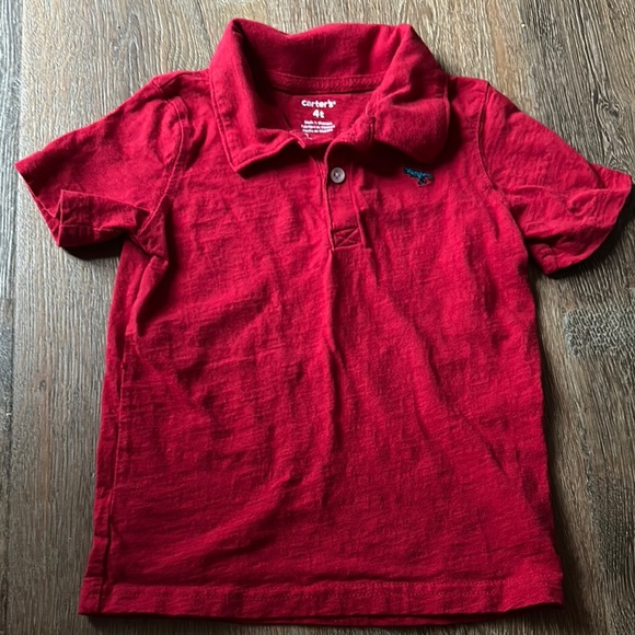 Carter's Red Kids Polo Shirt Boys 4T - Picture 1 of 3